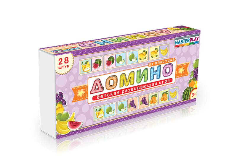 Дитяча настільна гра доміно "Фрукти" 1-092 від 3х років — Colorplast