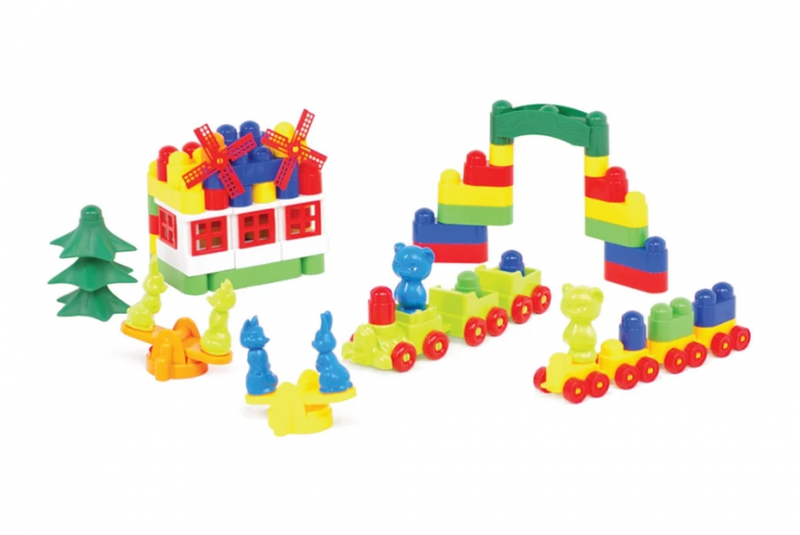 Дитячий конструктор з великими деталями "Майстер Блок" 1-028, 113 дет. — Colorplast