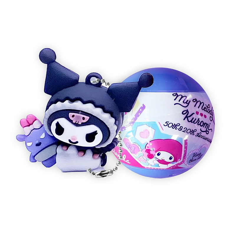 Фігурка-сюрприз на ланцюжку в кулі COOL THINGS  "Hello Kitty" - МОЯ МЕЛОДІ ТА КУРОМІ (в ас.) — Cool Things