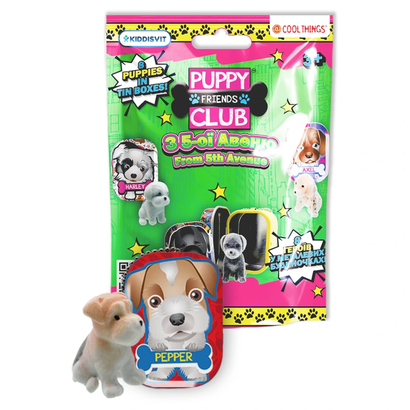 Фігурка-сюрприз COOL THINGS серії "Puppy Club" - ЦУЦЕНЯТА З 5-ОЇ АВЕНЮ — Cool Things