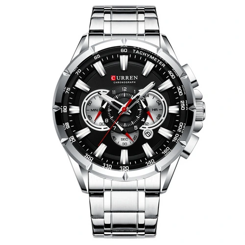 Curren 8363 Silver-Black