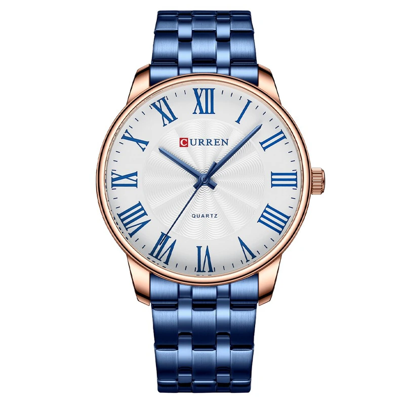 Curren 8422 Blue-Gold-White