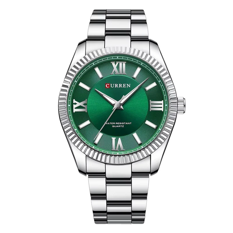 Curren 8453 Silver-Green