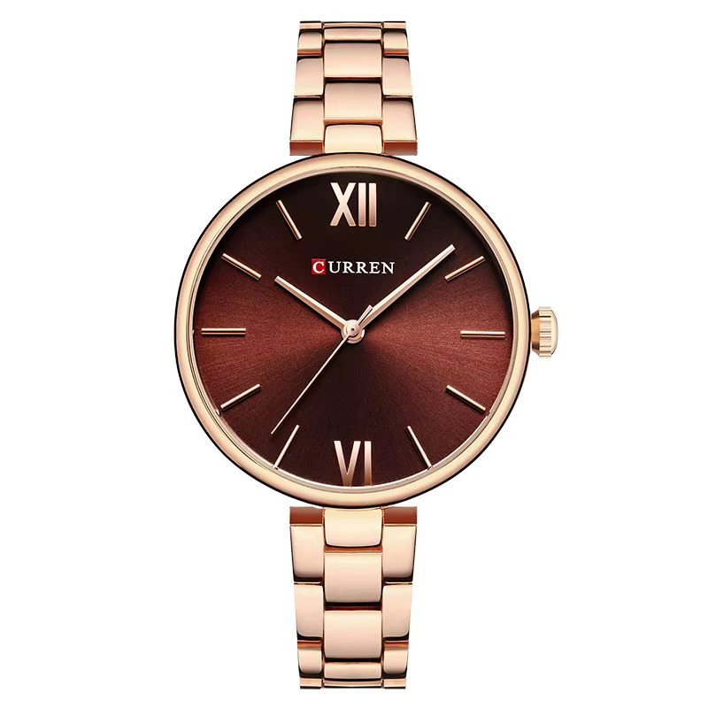 Curren 9017 Rose Gold-Red
