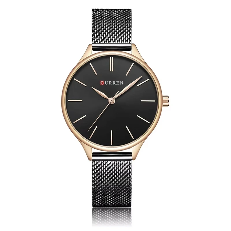 Curren 9024 Black-Rose Gold