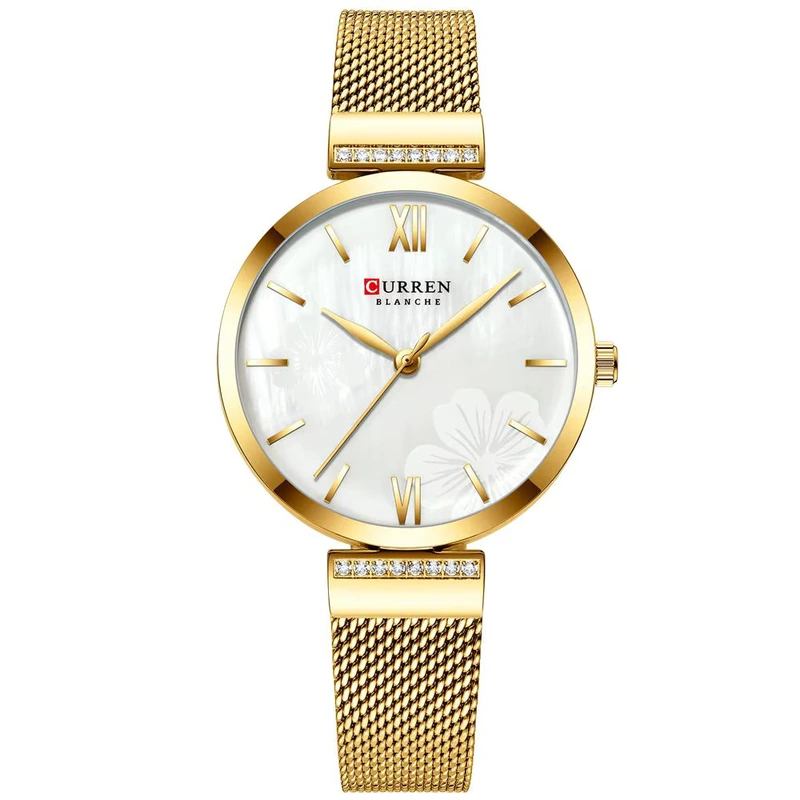 Curren 9067 Gold-White
