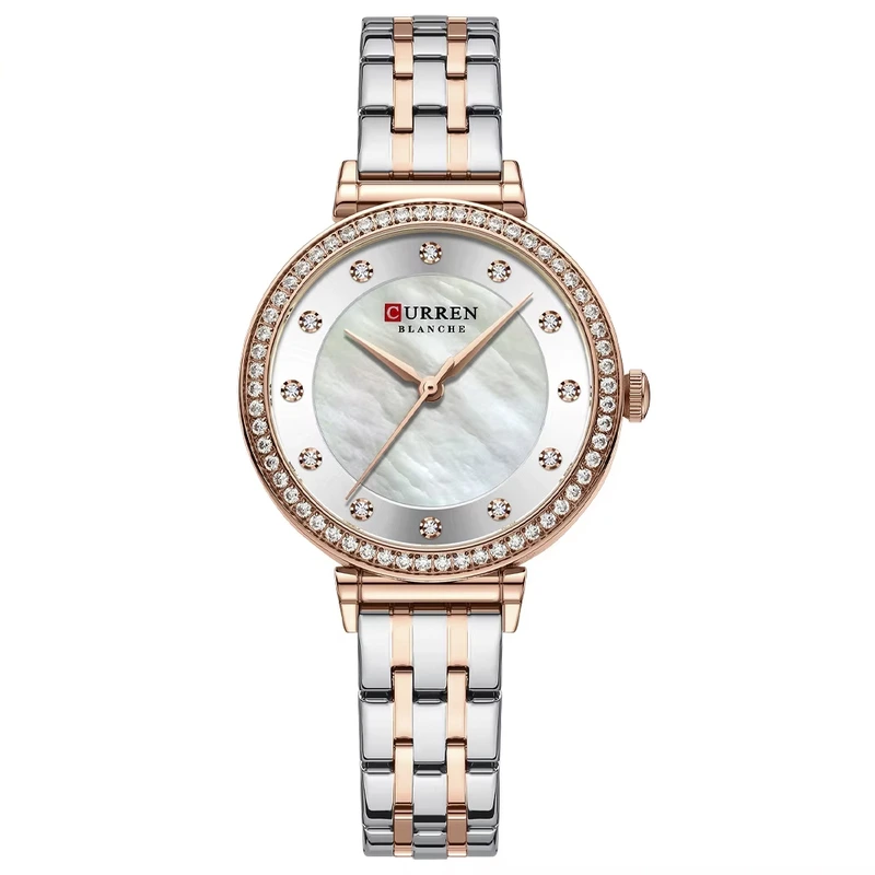 Curren 9087 Gold-Silver-White