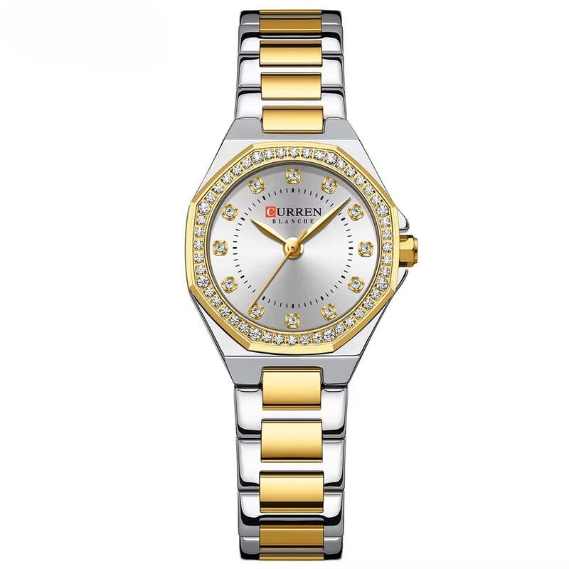 Curren 9100 Silver-Gold-White — Curren