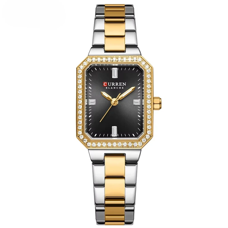 Curren 9102 Silver-Gold-Black