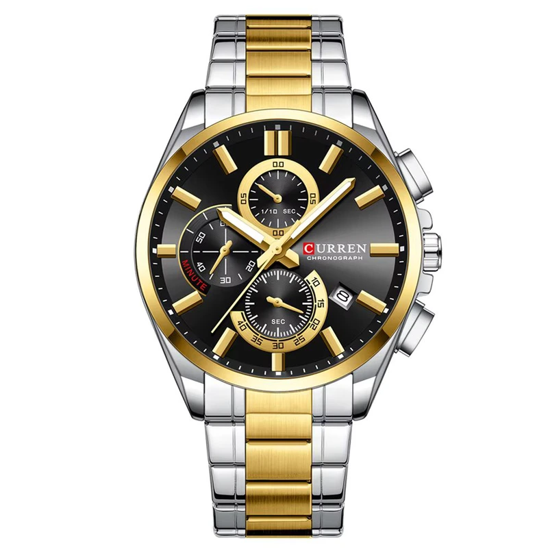 Сurren 8475 Gold-Silver-Black