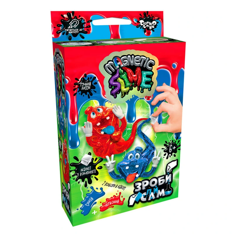 Безпечний набір для проведення дослідів "Crazy Slime Magnetic" SLM-Mg-02-01U,02U міні Вид 1