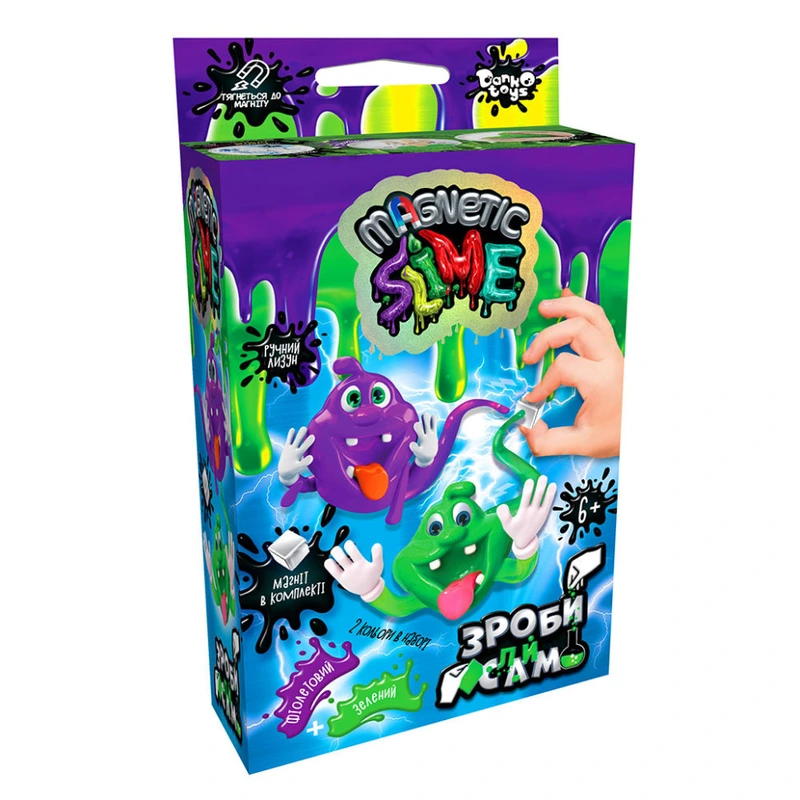Безпечний набір для проведення дослідів "Crazy Slime Magnetic" SLM-Mg-02-01U,02U міні Вид 2