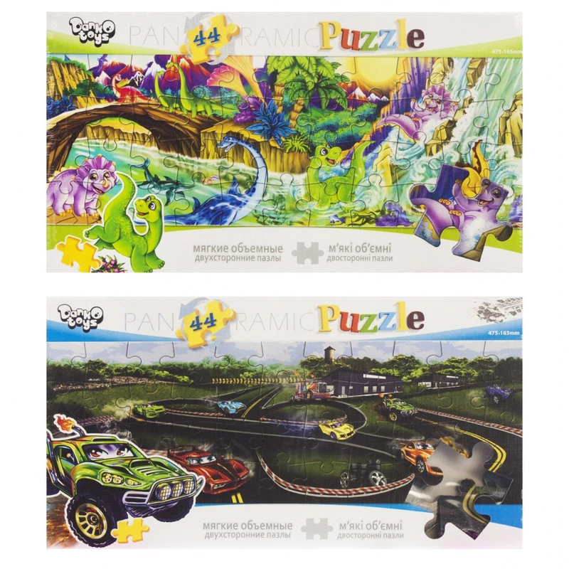 Дитячі м'які пазли P44-03-01-06 на 44 деталі  Динозаври — Danko Toys