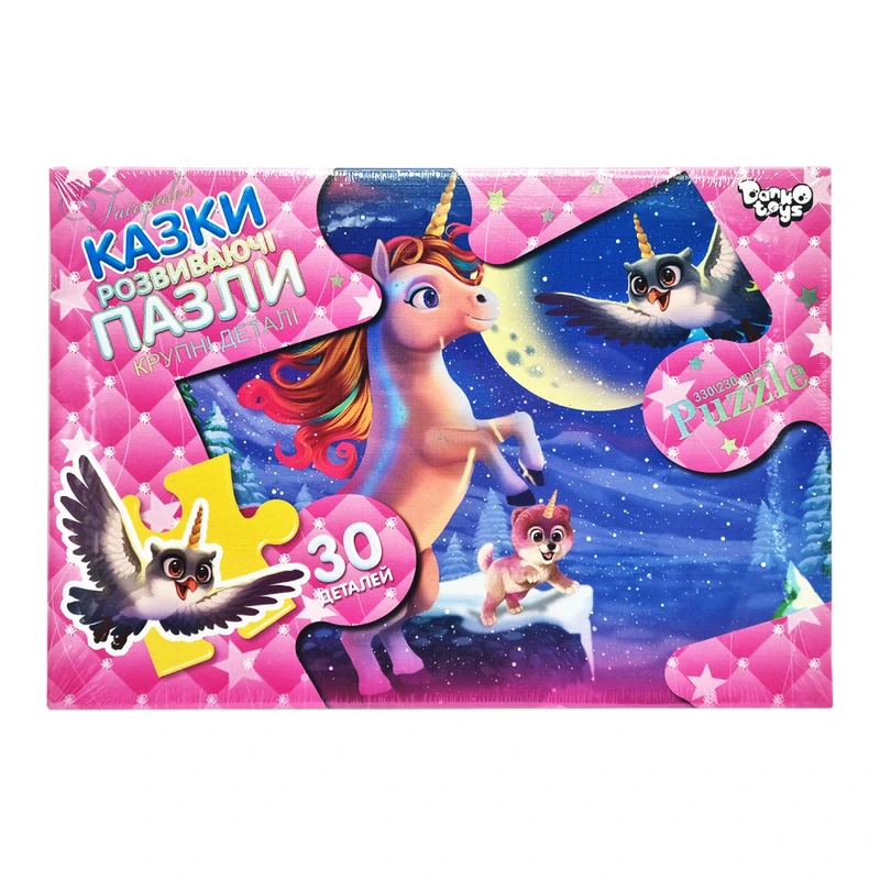 Дитячі пазли-максі "Єдиноріг" Mx30-07-02, 30 елементів — Danko Toys