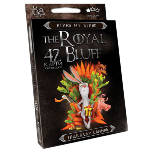 Карткова гра The ROYAL BLUFF RBL-01 українською мовою  RBL-01-01U — Danko Toys