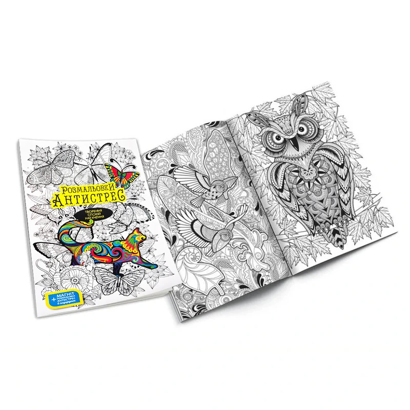 Креативна творчість "Розмальовки Антистрес" RA-01-01U з фломастерами — Danko Toys