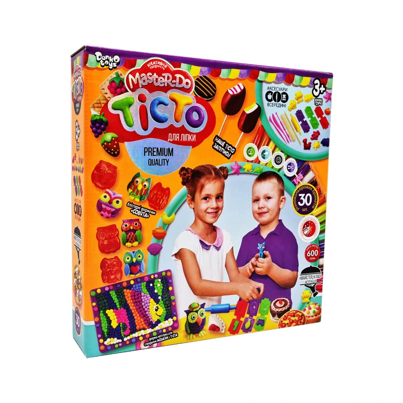 Креативна творчість "Тісто для ліплення "Master Do" TMD-03-06, 30 кольорів — Danko Toys
