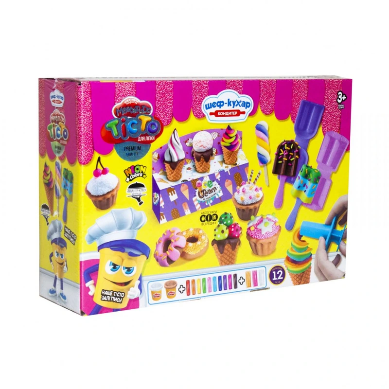 Набір для творчості "Тісто для ліплення" Master Do" Шеф-кухар Кондитер TMD-10-03U — Danko Toys