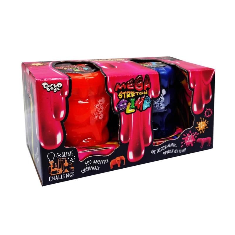 В'язка маса "Mega Stretch Slime" SLM-11-02U 2 банки Вид 2 — Danko Toys