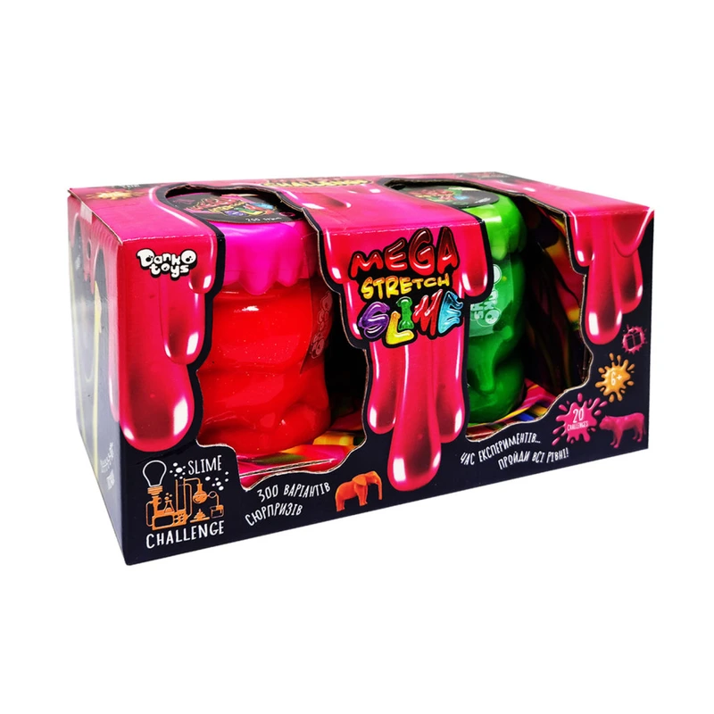 В'язка маса "Mega Stretch Slime" SLM-11-02U 2 банки Вид 3 — Danko Toys