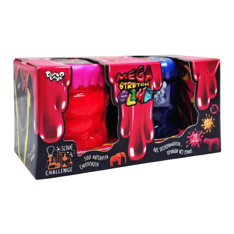 В'язка маса "Mega Stretch Slime" SLM-11-02U 2 банки Вид 4 — Danko Toys