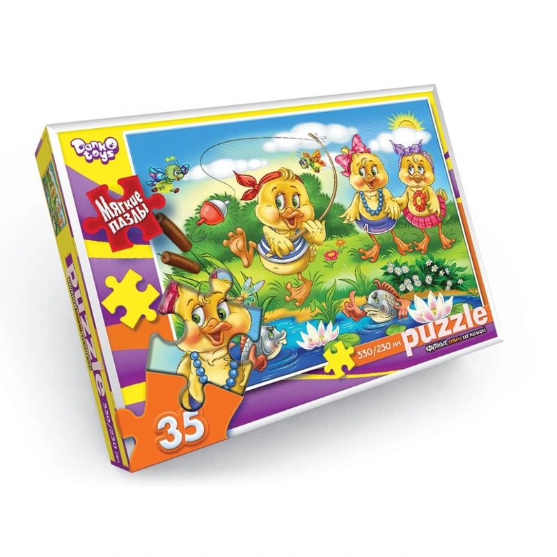 М'які пазли "Качки" S35-10-11 35 елементів — Danko Toys