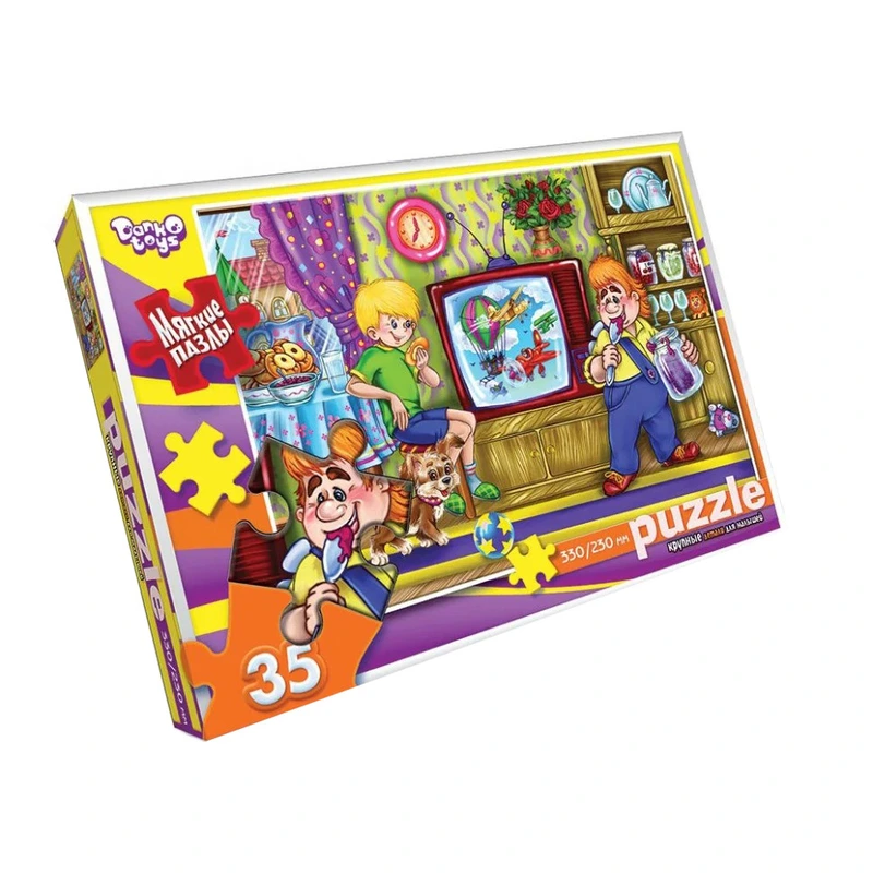 М'які пазли "Карлсон" S35-10-02, 35 елементів — Danko Toys