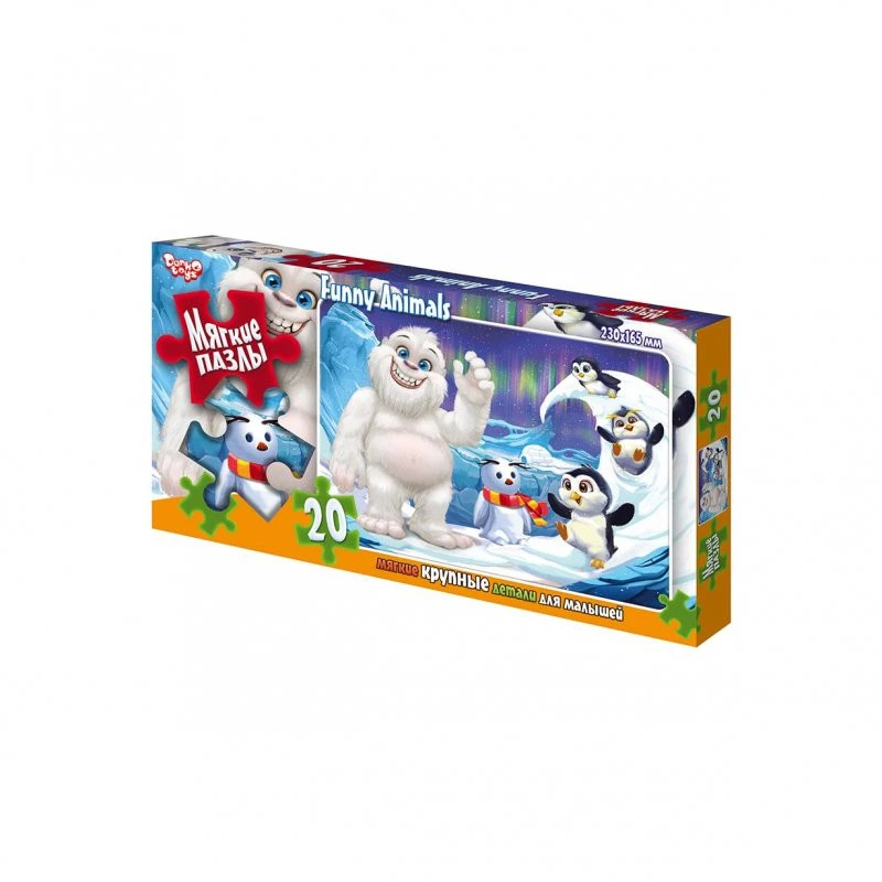 М'які пазли "Снігова людина" S20-09-07, 20 елементів — Danko Toys