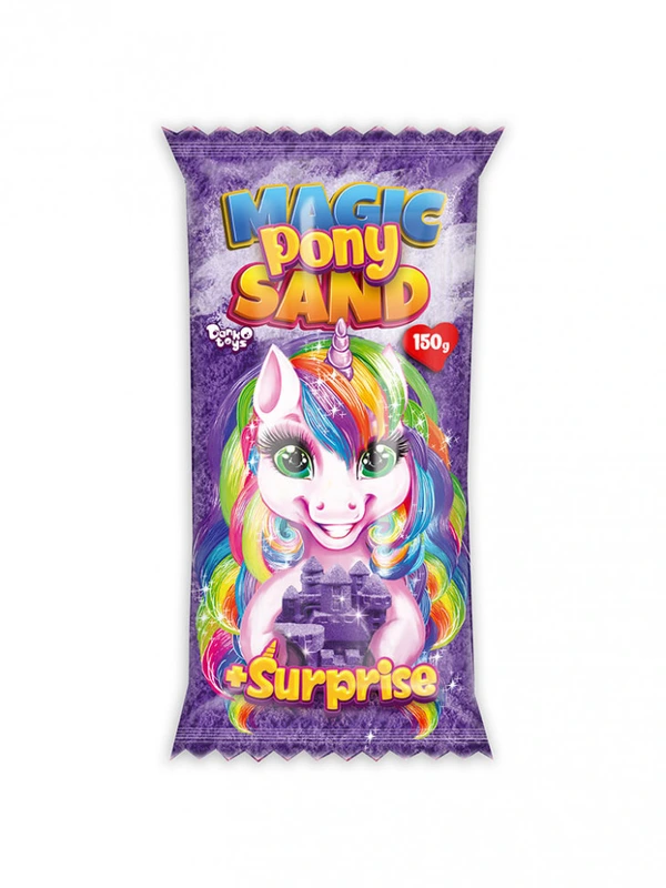 Набір для творчості "Кінетичний пісок "Magic Pony Sand" MPS-01-01, 150 г  Фіолетовий — Danko Toys