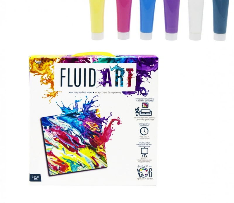 Набір креативної творчості "Fluid ART" FA-01-01-2-3-4-5, 5 видів  FA-01-04