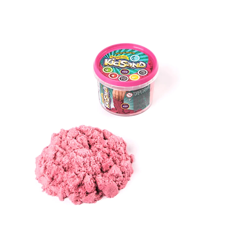 Набір креативної творчості "Кінетичний пісок "KidSand" KS-01-06, 400 гр Рожевий