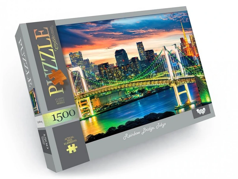 Пазли C1500-04-01-10, 1500 елементів  Райдужний міст — Danko Toys