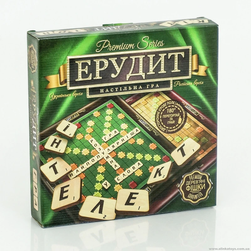 Гра настільна Ерудит ВЕЛ PREMIUM G-ER-U-01 українською мовою