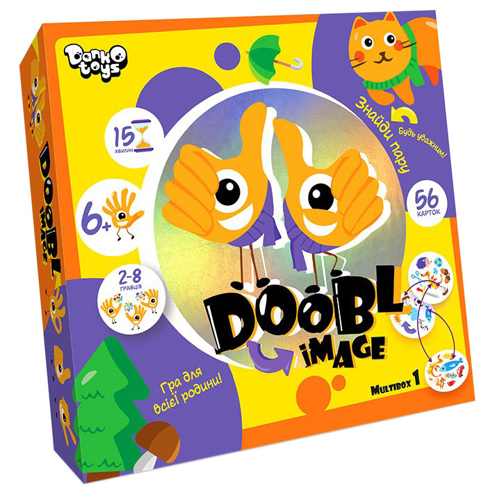 Розважальна настільна гра "Doobl Image" DBI-01-01U укр. мовою  Мультібокс 1 — Danko Toys