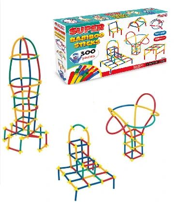 Конструктор-соломинки "Спортмайданчик" 300 шт. (365*262*55 мм) "dede" — Dede