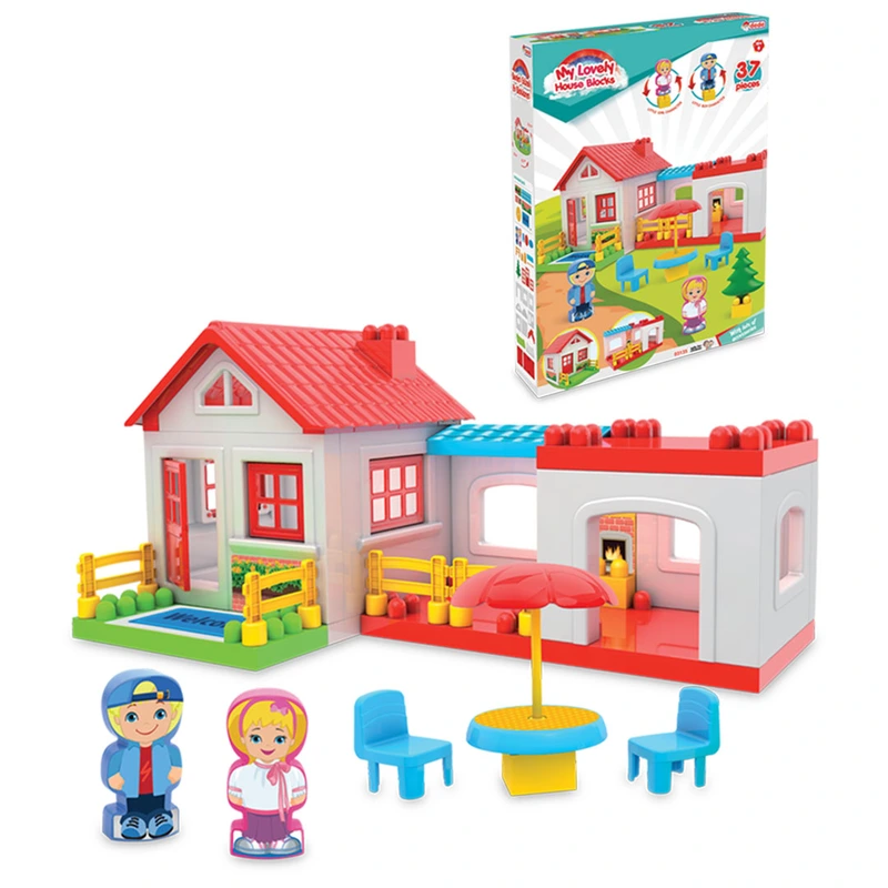Конструктор "Будиночок" (37 елементів) (370*500*110 мм) "dede" — Dede