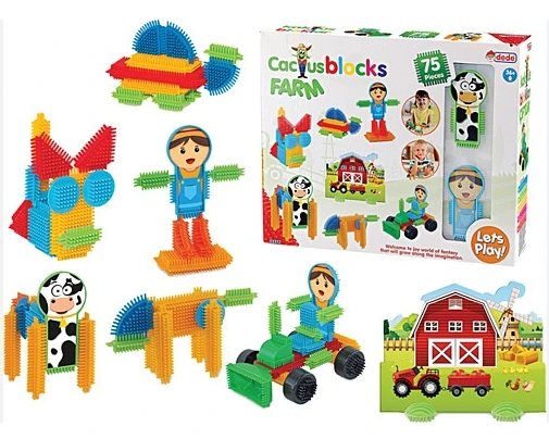 Конструктор "Ферма" 75 елементів "Cactus" (320*320*70 мм) "dede" — Dede