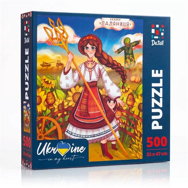 Пазл De.tail Україночка з тризубом 500 ел. (DT500-08) — De.tail