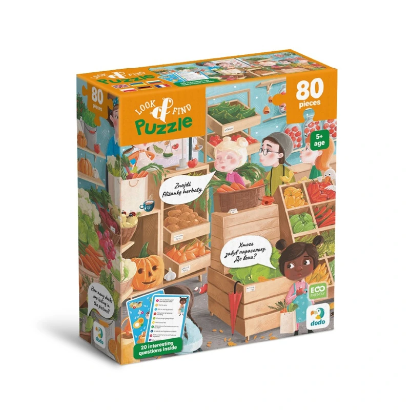 Дитячий пазл Шукай та знаходь "Дарунки осені" 300666, 80 елементів — DoDo Toys