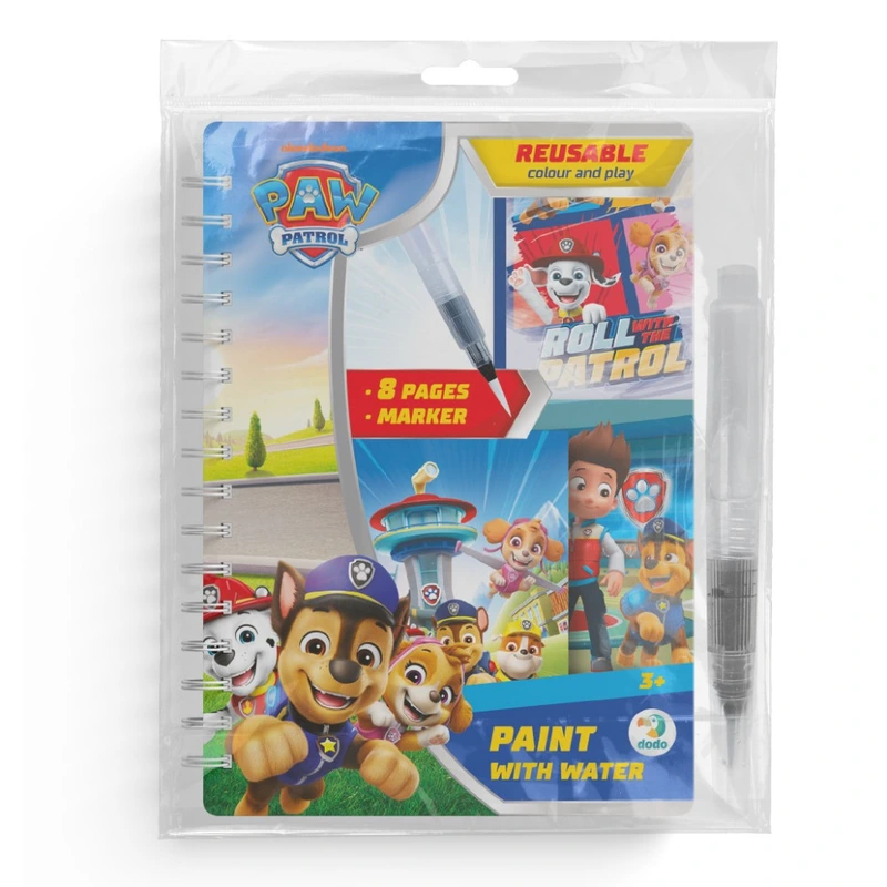 Дитячі водні розмальовки "Paw Patrol" 200656 маркер 8 сторінок — DoDo Toys