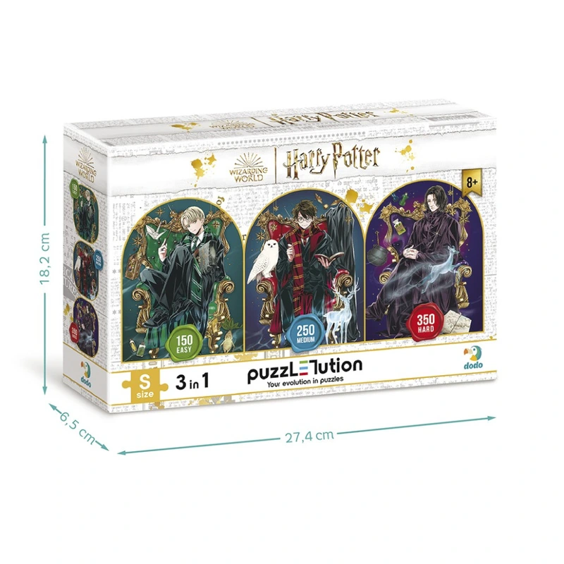 Дитячий пазл 3 в 1 "Династія чарівників" 200575 набір 4 в 1 — DoDo Toys