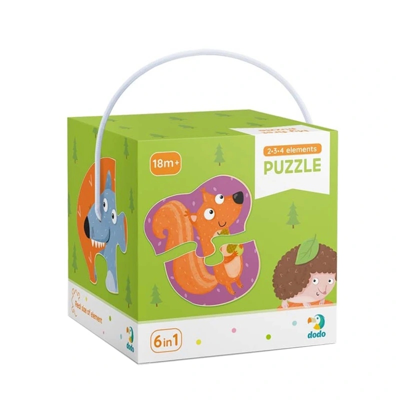 Дитячий пазл Лісові тварини DoDo 300195, 2-3-4 елементів — DoDo Toys