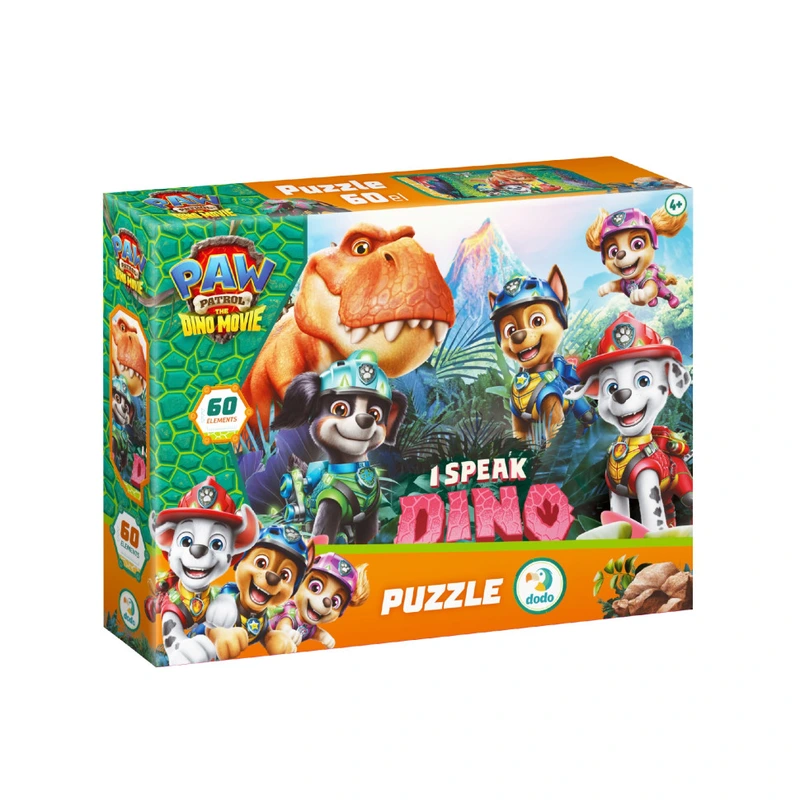 Дитячий пазл "Paw Patrol: Я розмовляю мовою динозавра" 200799, 60 елементів