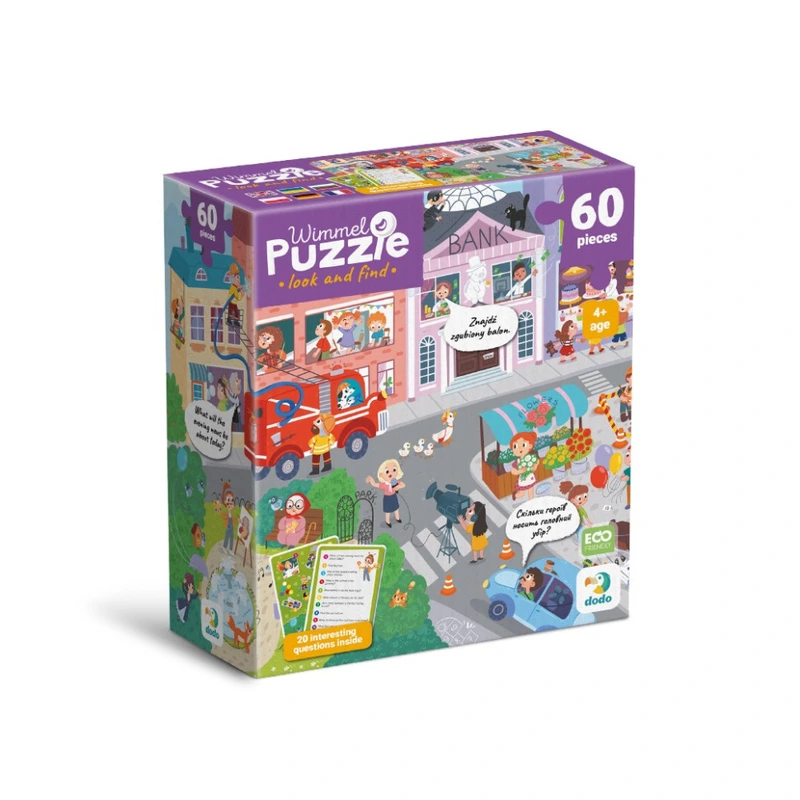 Дитячий віммельпазл "Містечко професій" 300662, 60 елементів