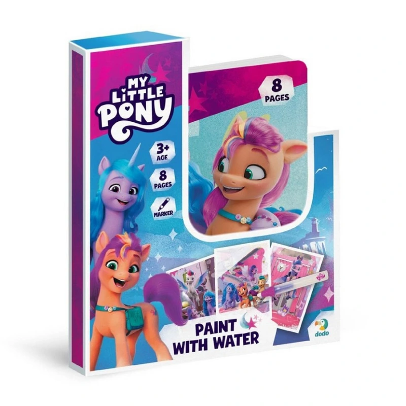 Водні розмальовки-розвивайки "My Little Pony" 200445, 8 сторінок — DoDo Toys