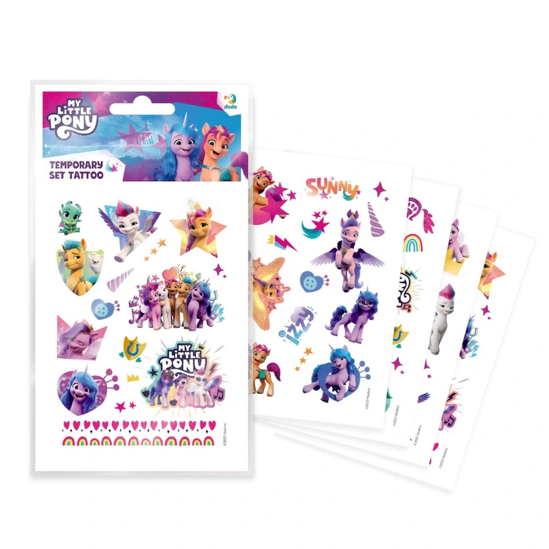 Набір дитячих тимчасових татуювань "My Little Pony" 200437, 4 аркуші