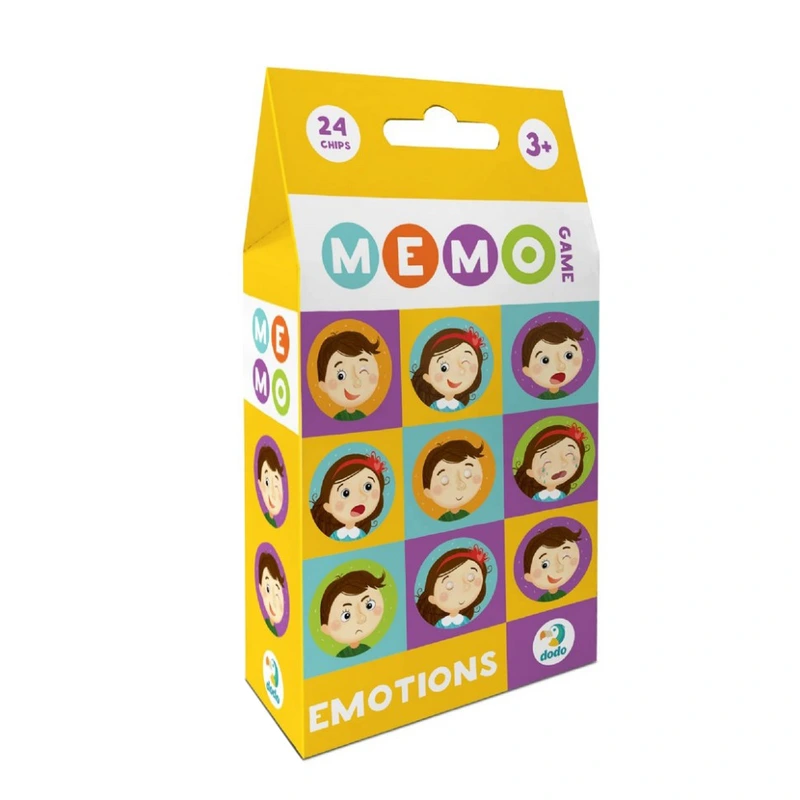 Настільна гра-мемо "Емоції" 301240, 24 фішки із зображенням — DoDo Toys