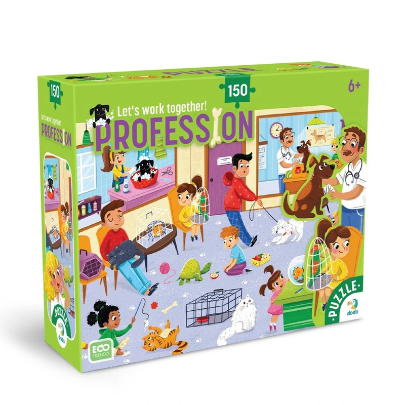 Пазл дитячий "Професії. Ветеринар" 300701, 150 елементів