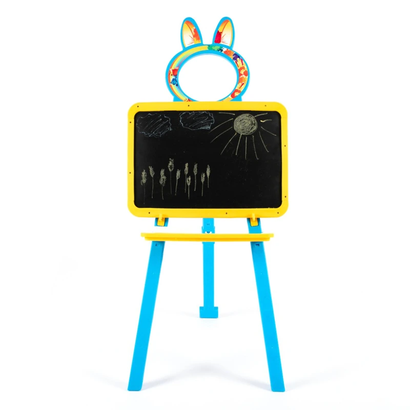 Дитяча дошка для малювання магнітна 013777/1 жовто-блакитна — Doloni