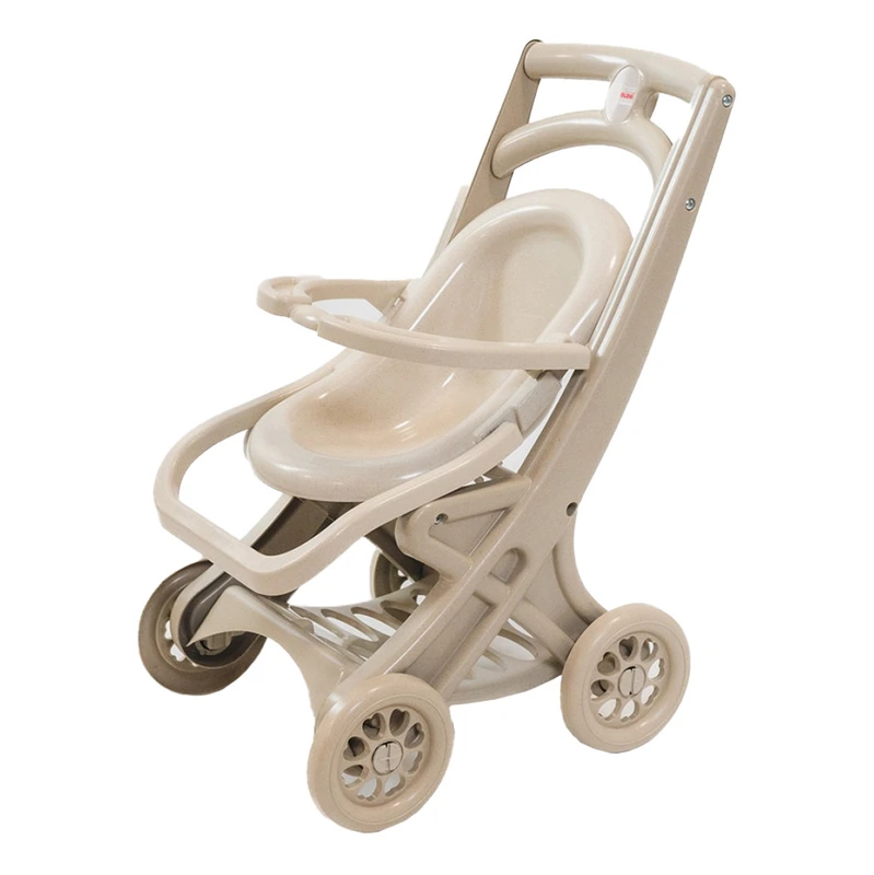 Коляска для ляльок з шезлонгом 0122/02eco бежевий — Doloni